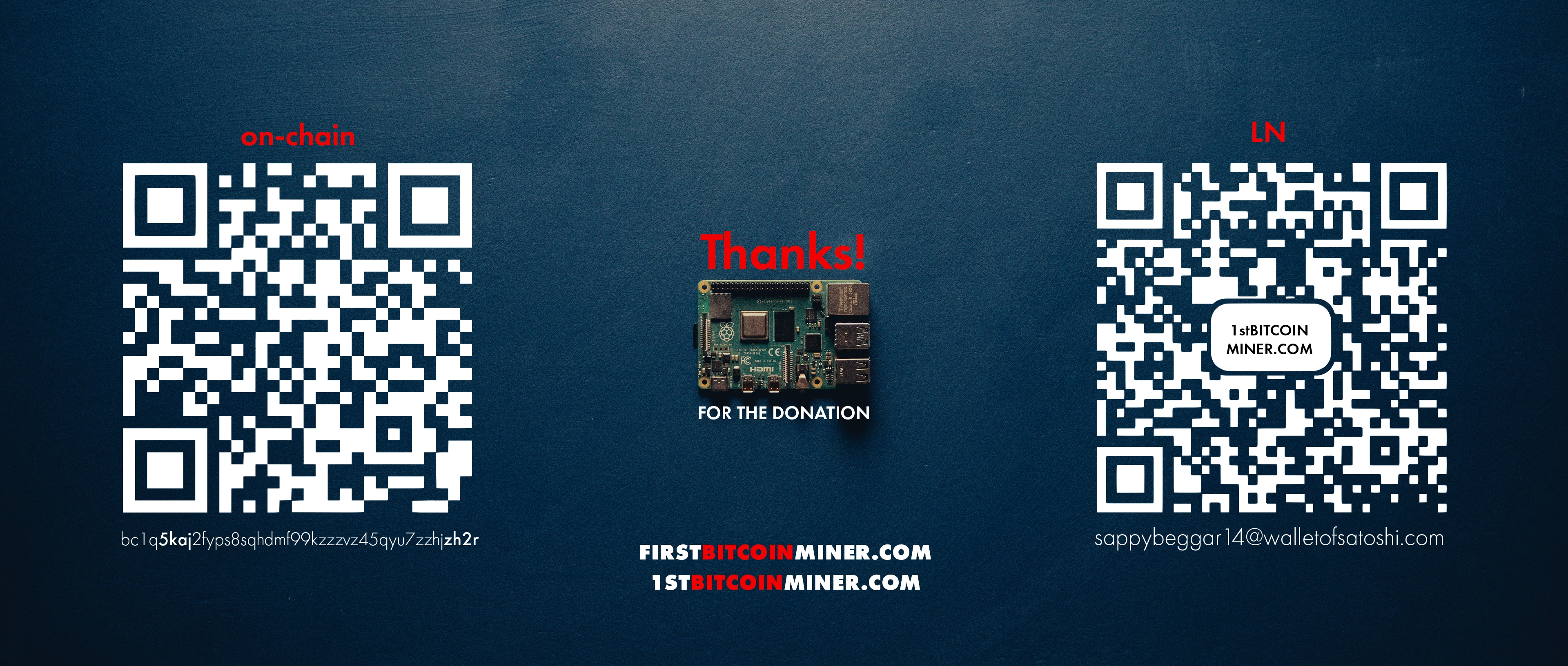 Alex Waltz Bitcoin Donation Address QR Code LN Lightning Address